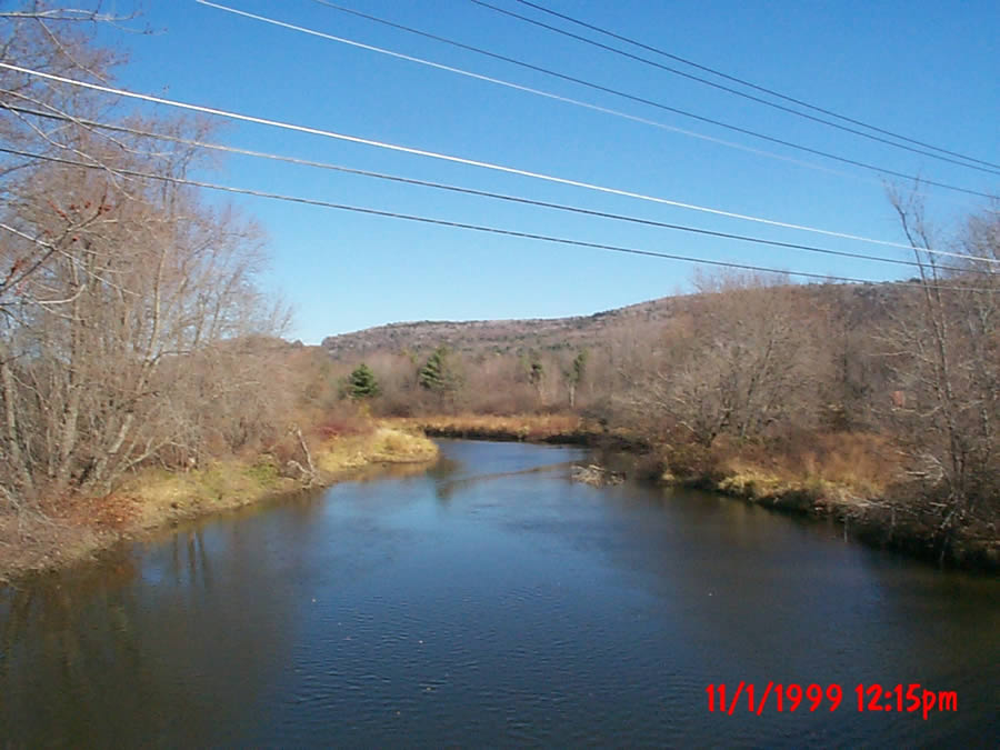 November 1, 1999 - The river above New Lenox Road at high water