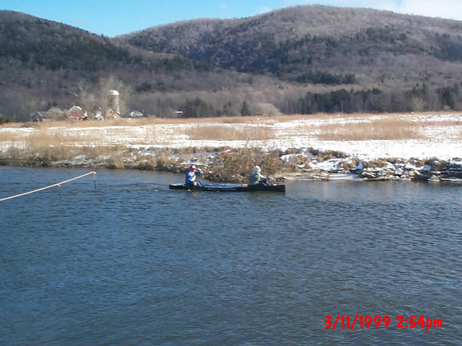 March 11, 1999 2:54pm - Canoeists by New Lenox Road