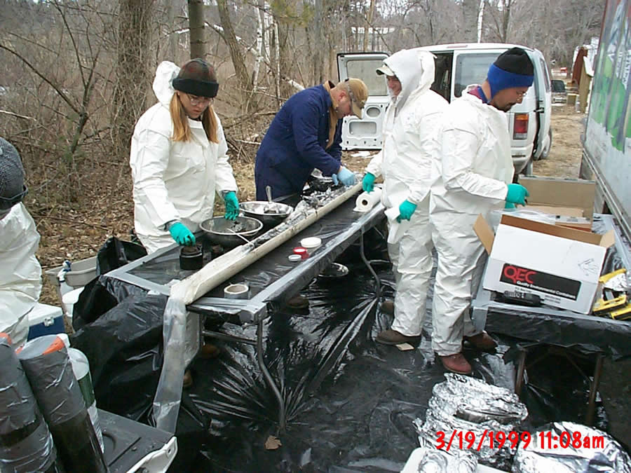 March 19, 1999 Sectioning a core sample