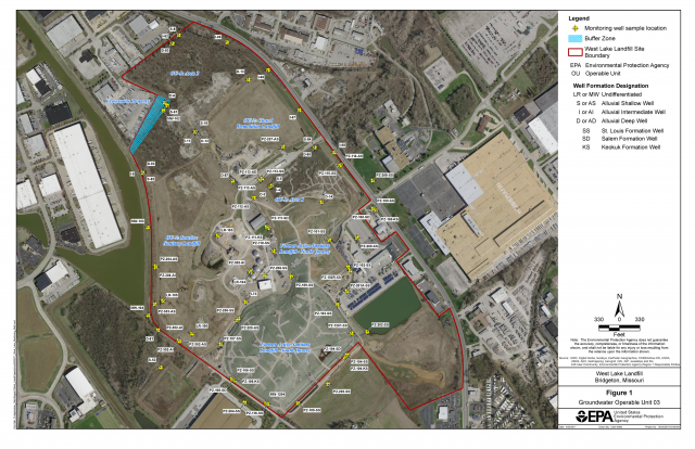 image of West Lake groundwater OU-3 map 8-29-17