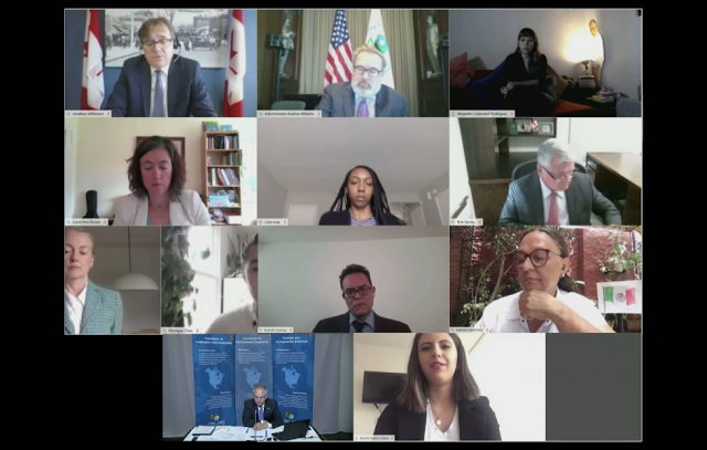 screenshot of leaders participating in Council Session