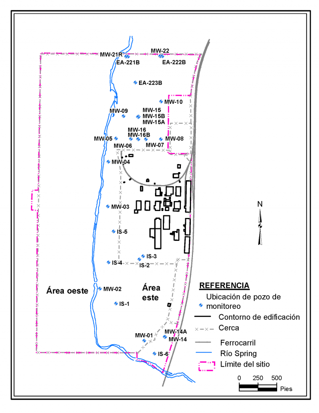 image of Figure 6 East area monitoring well locations spanish final 12-4-20