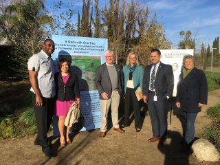 LA Urban Waters Ambassador Pauline Louie at the SAG American Forests tree planting