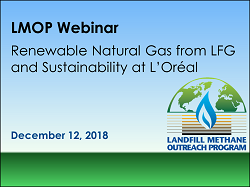 Renewable Natural Gas from LFG and Sustainability at L&rsquo;Or&eacute;al image