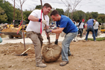 Volunteers Planting Trees