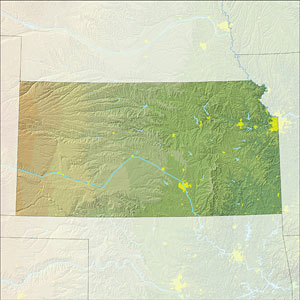 map of Kansas map of Kansas