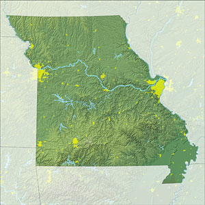 map of Missouri map of Missouri