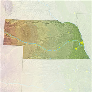 map of Nebraska map of Nebraska