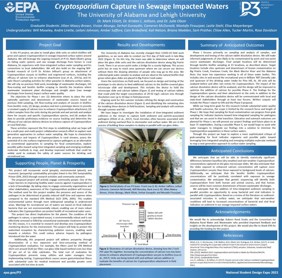 Cryptosporidium Capture in Sewage Impacted Waters Expo Presentation