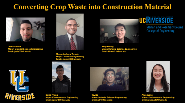 University of California, Riverside, CA P3 Team