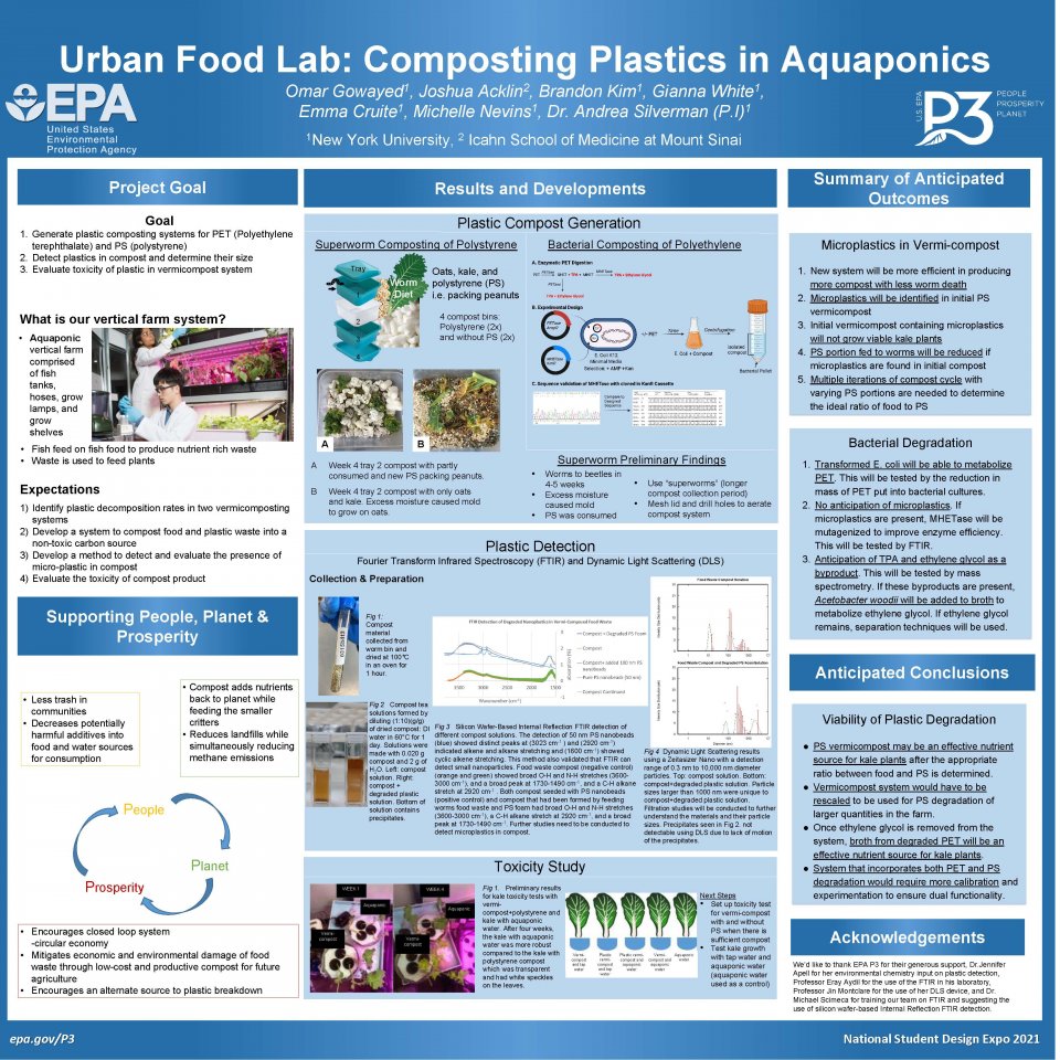 New York University, New York, NY P3 Team Poster