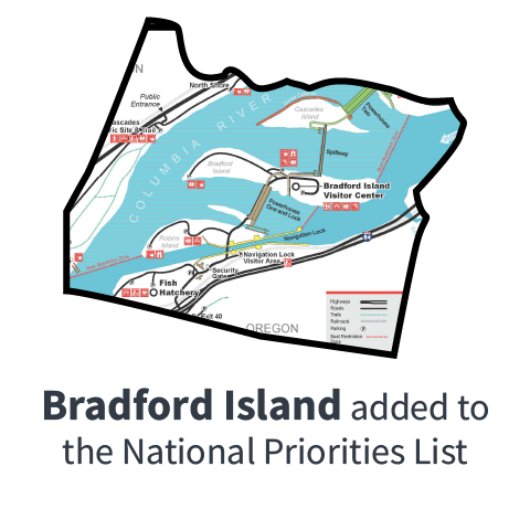 Bradford Island added to the National Priorities List