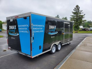 DMAX&rsquo;s mobile PFAS treatment trailer. This PFAS destruction technology was developed with EPA SBIR support under contracts 68HE0D18C0022 and 68HERC20C0008. 