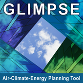 GLIMPSE graphic identifier. Air-Climate-Energy Planning Tool